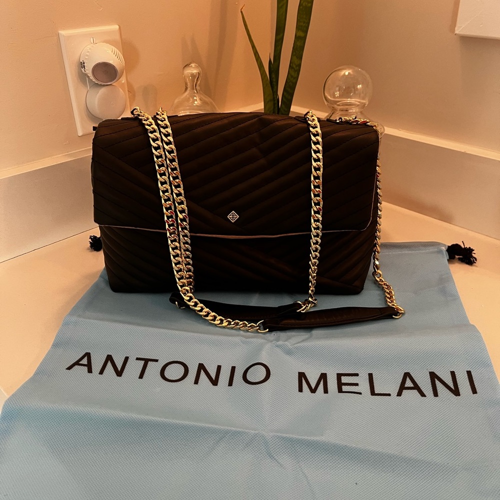 Antonio Melani new bag with tag and bag black and gold chain